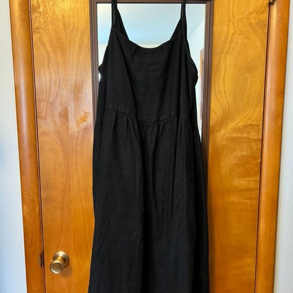 notPERFECTLINEN - SARAH button down slip linen dress - Picture 3 of 5